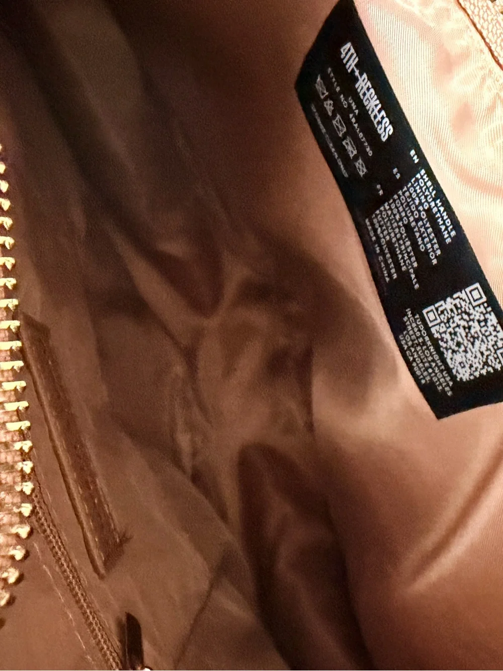 Tan Crescent Shoulder Bag